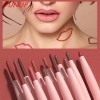 Set De 12 Delineadores De Labios Mate Y Fáciles De