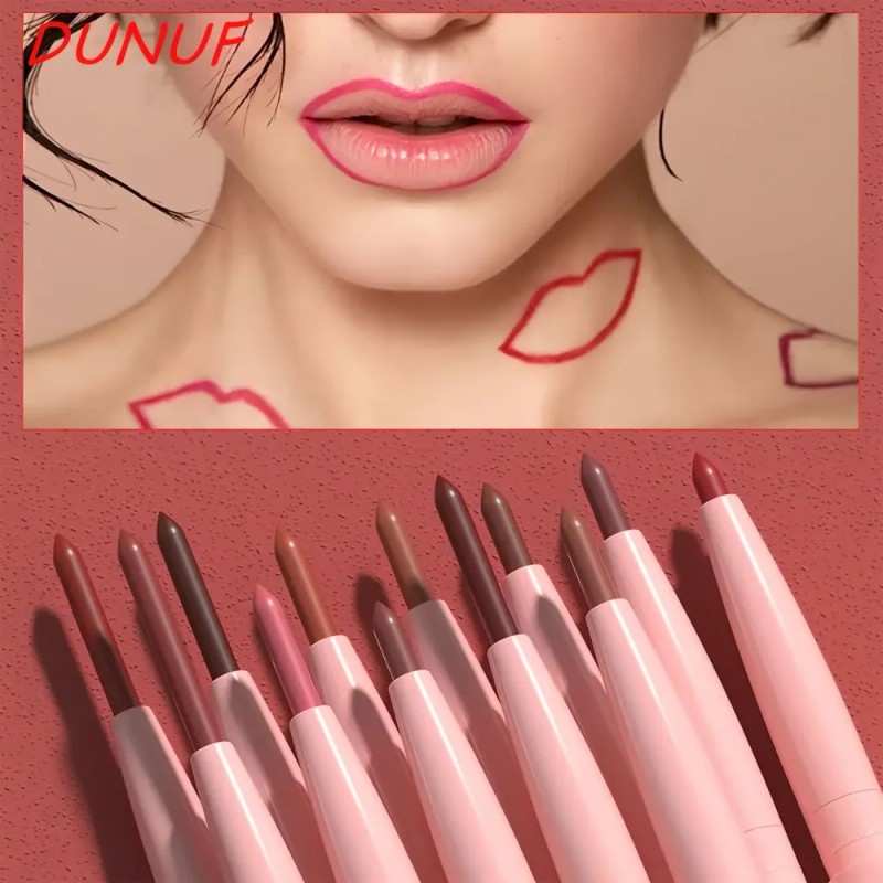Set De 12 Delineadores De Labios Mate Y Fáciles De