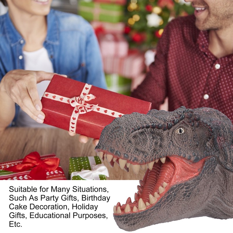 Dinosaur Puppet Rubber Portable Hand Drawn Comfortable Grip Tyrannosaurus Hand
