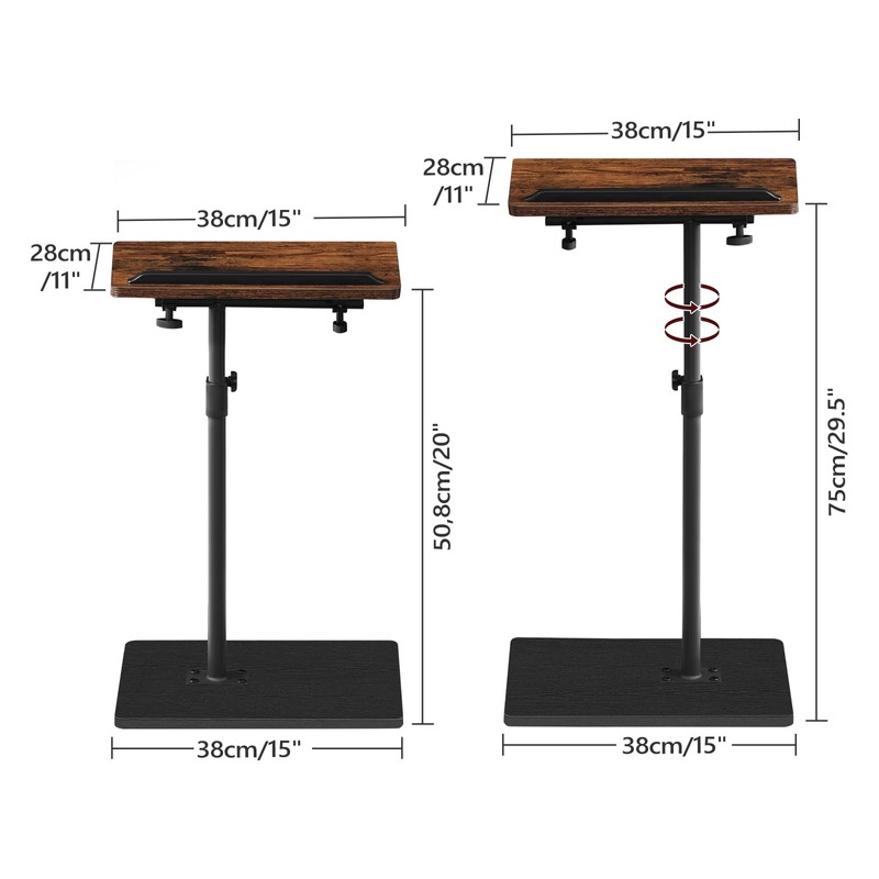MAHANCRIS TV Tray Table, Sofa Armrest Tray Table for Couch,
