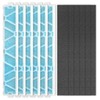 Aliveair 6-Pack MAC-408FT-E Replacement Filter and 6-Pack Carbon Filter Compatible