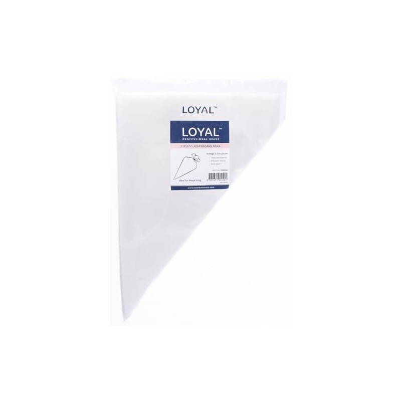 Loyal Bakeware Clear Disposable Tipless Piping Bags, 75 Pieces 10