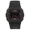 G-SHOCK DW5600MS-1 Mens Black Analog/Digital Watch with Black Band