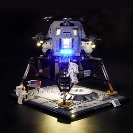 GEAMENT Blocks Light Kit for Creator Expert NASA Apollo 11 Lunar Lander - Compatible with 10266 Model (Building Set Not Included)