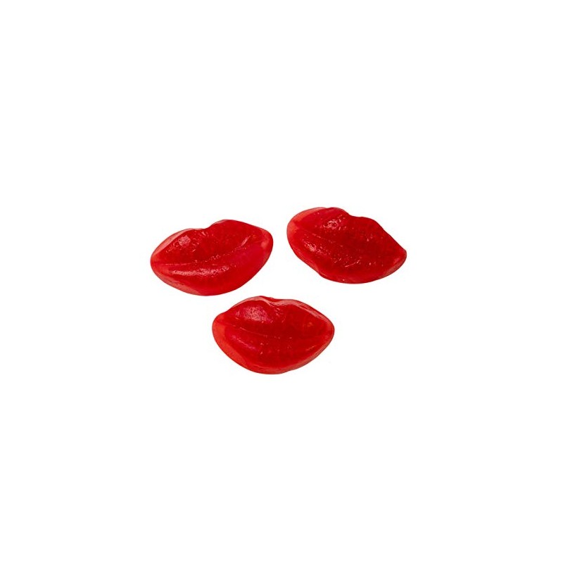 Gummy Red Smoocher Lips Candy, 2.2 Pound Bag, Valentines, Wedding,