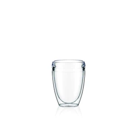 Bodum Double Wall Tumbler, Transparent/Green, 0.35 l-Pair