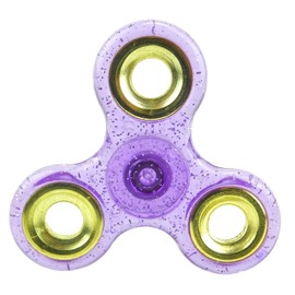 Toyland® Glitter Hand Spinner - Stress and Anxiety Relief - Assorted Colours (Purple)
