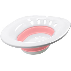 RUGUO Yoni Steam Seat, Sitz Bath for Toilet Seat, Perineal Soaking and V Steaming, Hemorrhoids Treatment and Postpartum Care Soak, Collapsible, Wider Seating Area, Deeper Bowl