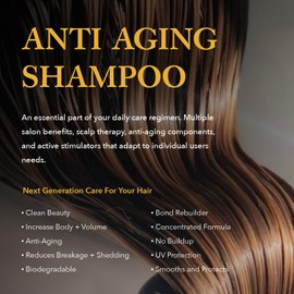 Ethica Beauty Professional Shampoo. Clarifying, Volumizing, & Hydrating. Promotes Strong Healthy Hair, Scalp Health, and Hair Growth, 16.9 oz