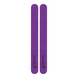 Flowery Nail File - Ultra Violet (2 Pack) | For Thin or Weak Nails