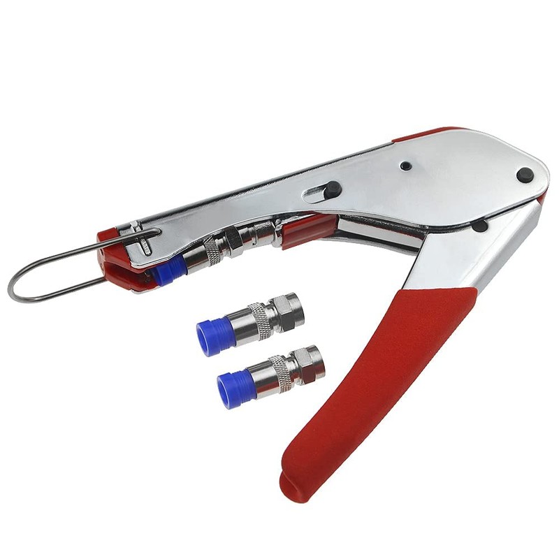 BGTXINGI 14Pcs Coaxial Cable Compression Crimping Tool Kit - RG59