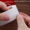 Samcos Transparent Round Seals, 500 Sheets, Diameter 1.0 inches (2.5