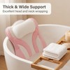 Kadiby Pink White Bath Bathtub Pillows for Tub Head and