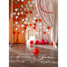 Custom Dance Floor Vinyl Decal - Wedding Dance Floor Props - Custom Monogram Sticker - Perfect for Outdoor Party or Reception Decoration