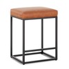 Erste!Bravo Brown Counter Height Bar Stool for Kitchen Counter 24