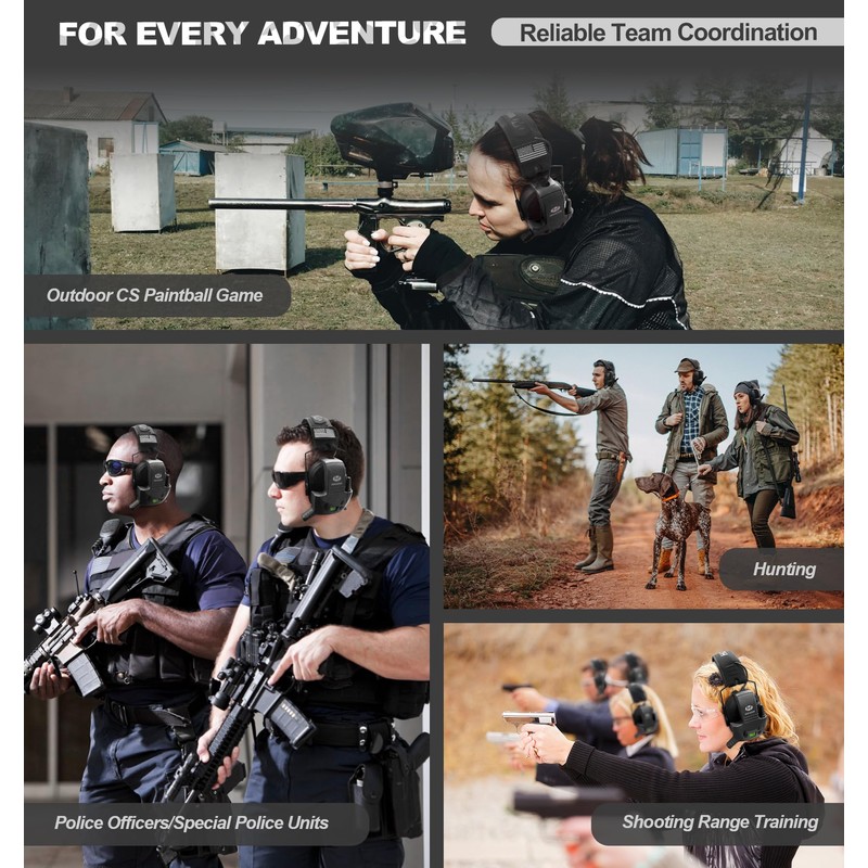 Hocazor 2 Pack W01 Walkie Talkies Compatible with Walker's Razor