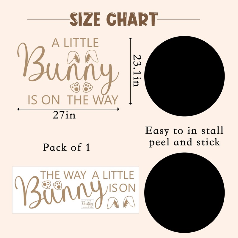 A Little Bunny is One The Way Baby Shower Balloons