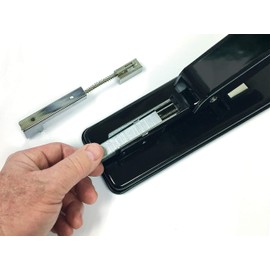 Better Office Products 5000 grapas resistentes, grapas de 23/13, grapas de 1/2 pulgadas, 100/tira, puntas de cincel, alta capacidad,