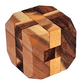 Diamond Cube Medium, 3D Wooden Puzzle, Puzzle Wood Puzzle, Interlock Puzzle, Puzzle Mind Fitness, IQ Puzzle, IQ Test, Cube Puzzle, 3 Burr Puzzle, Wooden Toy, Wooden Toy, Children's Puzzle
