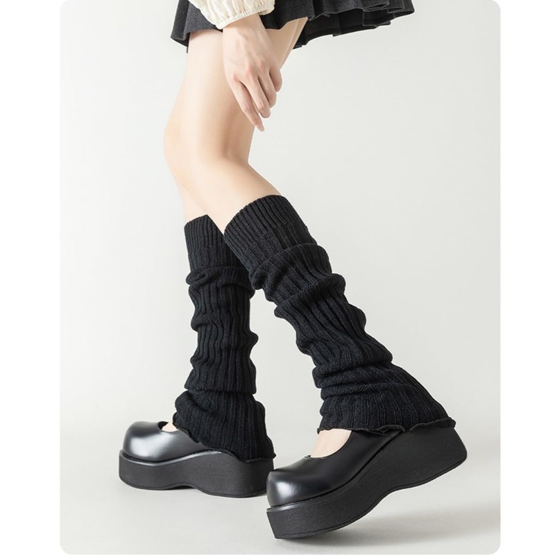 Qzkouma ZZT-85 Women's Loose Socks, Knit Socks, Solid, Cooling Protection,