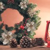 GWHOLE Pack of 21 Christmas Flowers, Christmas Tree Decorations, Artificial