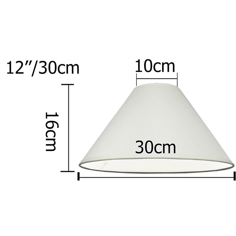 Empire Cotton Coolie Lamp Shades for Table Lamps and Pendant