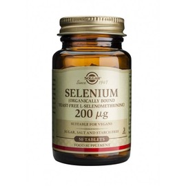 SOLGAR SELENIUM 200μg, ANTIOXIDANT& SUPPORTS IMMUNE SYSTEM 50TABLETS