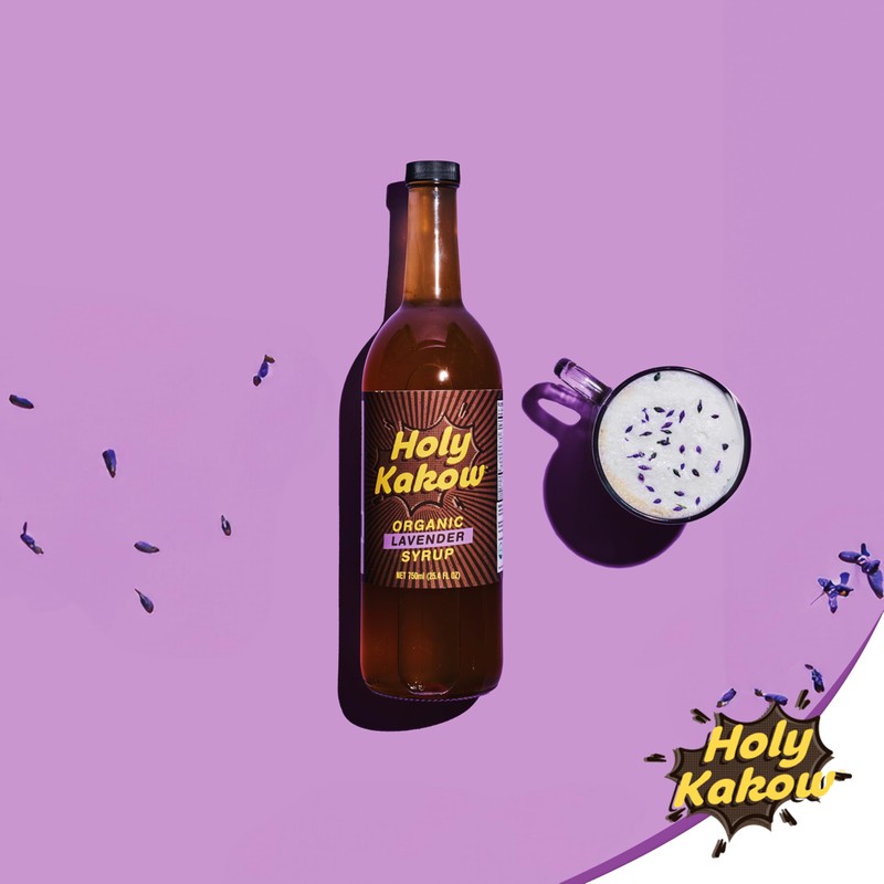 Holy Kakow Cafe Organic Lavender Syrup - Lavender Coffee Syrup,