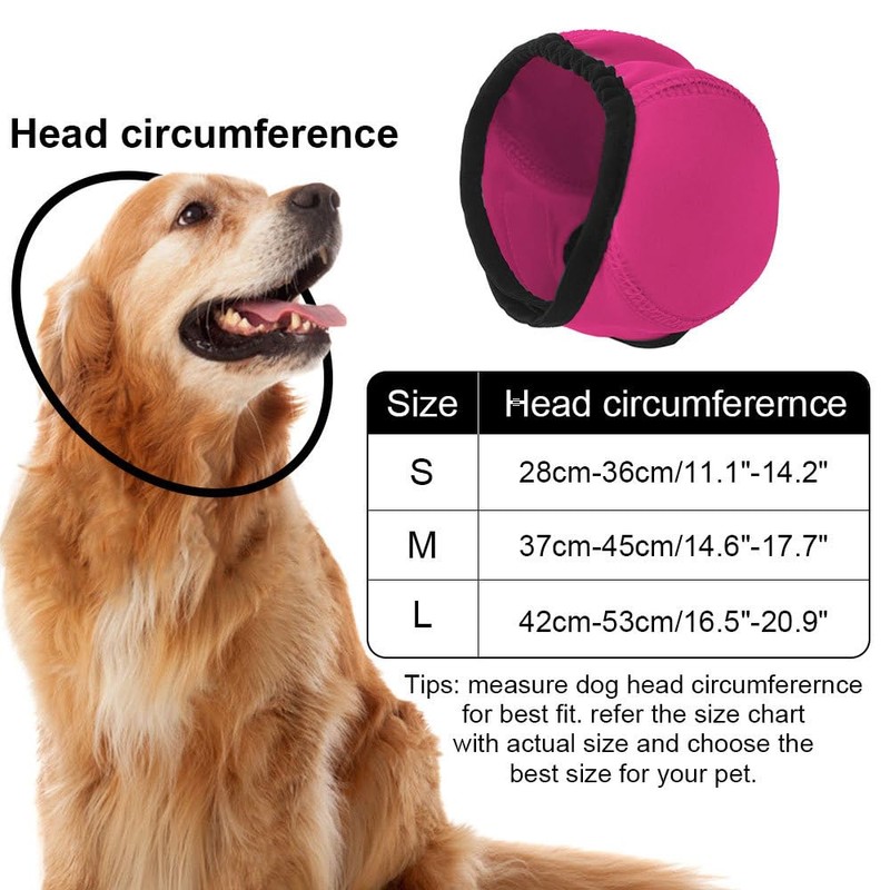 MiOYOOW Dog Swimming Caps, Adjustable Dog Earmuffs for Bathing and