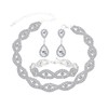 KALVICA Bridal Wedding Jewellery for Women Crystal Statement Necklace Dangle