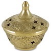 LivuX Incense Burner Brass Gold 6.5 x 7 cm with
