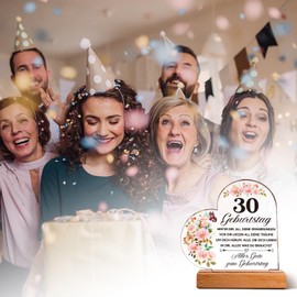 Vetbuosa 30th Birthday Woman, Acrylic Plaque with Inspirational Engraving, Gifts for 30th Birthday Wife Wonderful Gifts for Women 30th Birthday for Mum Wife Sister Girlfriend Keepsake