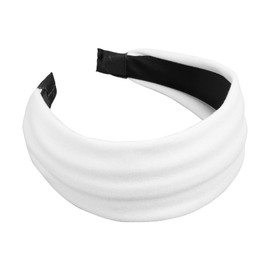 AIBFRID Black Headbands for Women 2.6 Inch Extra Wide Cloth Fabric Headband Fashion Non Slip Elastic Head Bands for Girls Hair Accessories