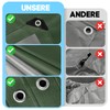 3 x 4 m Green Tarpaulin Tarpaulin Waterproof Tarpaulin with