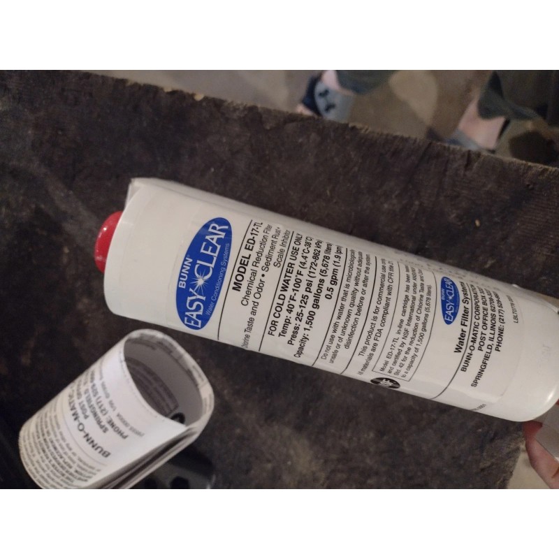 BUNN COFFEE INLINE FILTER- ED-17-TL - Part# 30201.1001