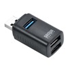 Sanwa Direct 400-HUBA17BK USB Hub, Small, USB-A, 3 Ports, Expansion,