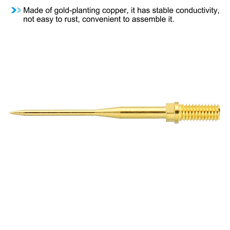 PATIKIL 4pcs 1mm Test Probe Pins Copper Multimeter Test Lead