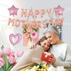YQUQWN Happy Mothers Day Balloons Star Heart Foil Balloons Magical