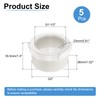 sourcing map 5 Pcs PVC Reducer Bushing G2 Male Thread