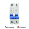 MECCANIXITY 1Pcs Miniature Circuit Breaker 2P 6A AC 110V DZ47-63