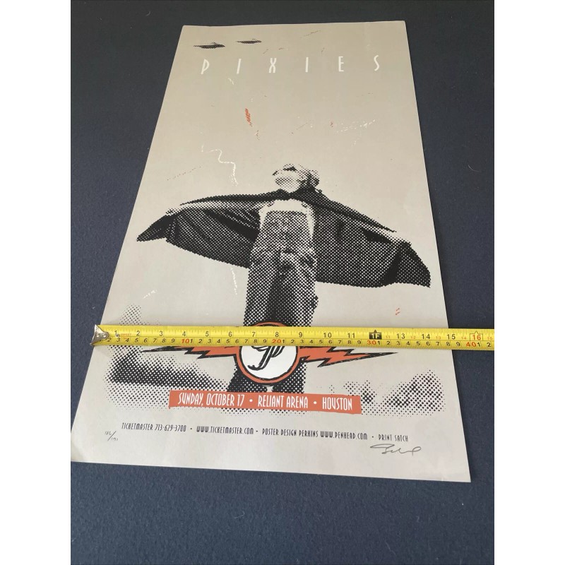 THE PIXIES Original Concert POSTER LIMITED ED Numbered Signed RARE