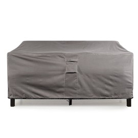 KHOMO GEAR Small GER-1026 Waterproof Heavy Duty Outdoor Lounge Loveseat Sofa Patio Cover, (58'' x 32.5'' x 31"), Titan Series (Grey)