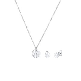 Elli Women's Jewellery Set Hammered Design 925 Sterling Silver