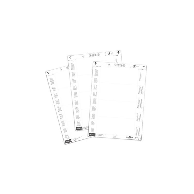 Durable Insertion Labels 150 x 67 mm for Label Pockets,