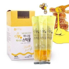 (NS홈쇼핑)강원양봉 프리미엄 피나무 스틱꿀 1박스(15gx30개입)28909846 (NS Home Shopping) Gangwon Bee Farm Premium Pine Tree Stick Honey 1 Box (15g x 30 pieces) 28909846