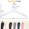 DEDU Suit Hangers for Men 10 Pack, Sweater Hangers No