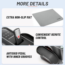 Ellipse Leg Exerciser as Seen on TV, Under Desk Elliptical Machine, Seated Exercise Equipment for Seniors Home Fully Assembled