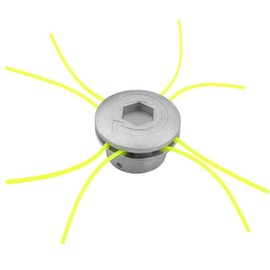 BE-TOOL Aluminum Trimmer Head Universal Aluminum Grass Head Multi-line Weed Eater Head Brush Cutter Accessory for Most Lawn Mowers