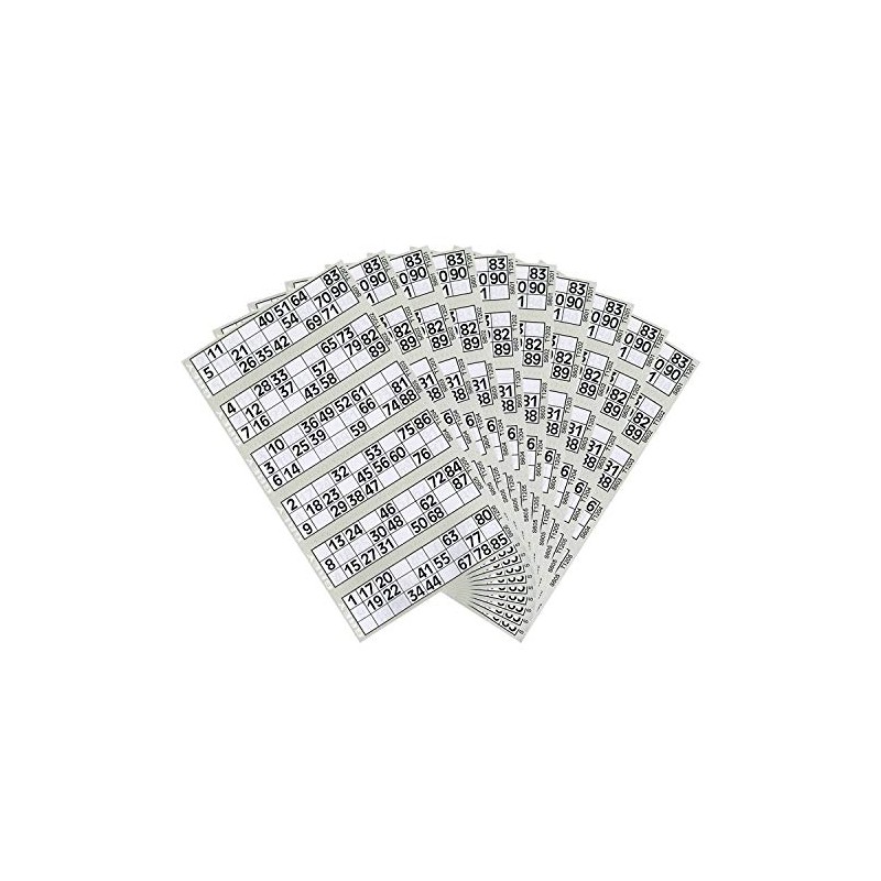 Jumbo Bingo Tickets pads 6 to view (Grey)