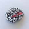 JEAN'S FRIEND Vintage Style Fire Truck FireFighter Enamel Belt Buckle